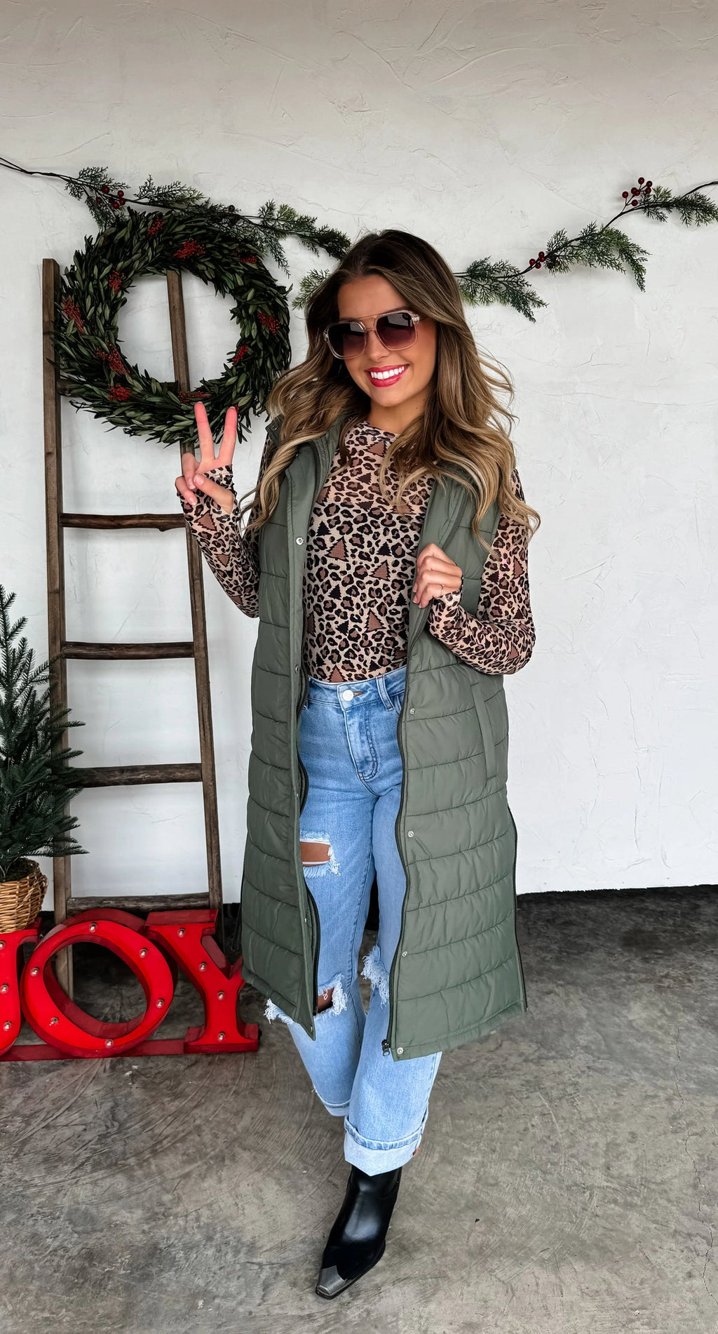 Holiday Queen Puffer Vest