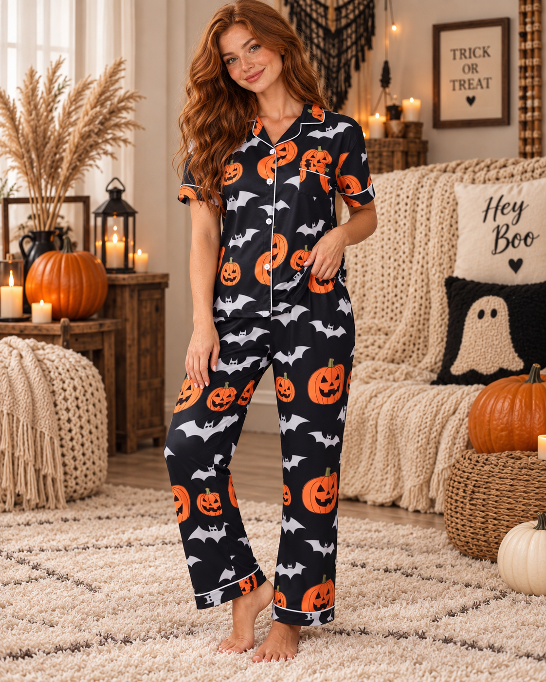 Pumpkin After Midnight Pajama Set