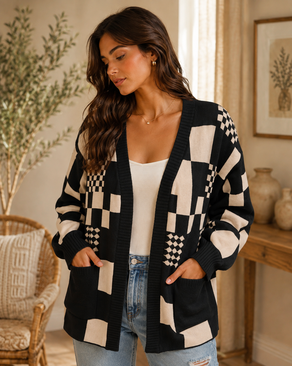 The Checkmate Cardigan