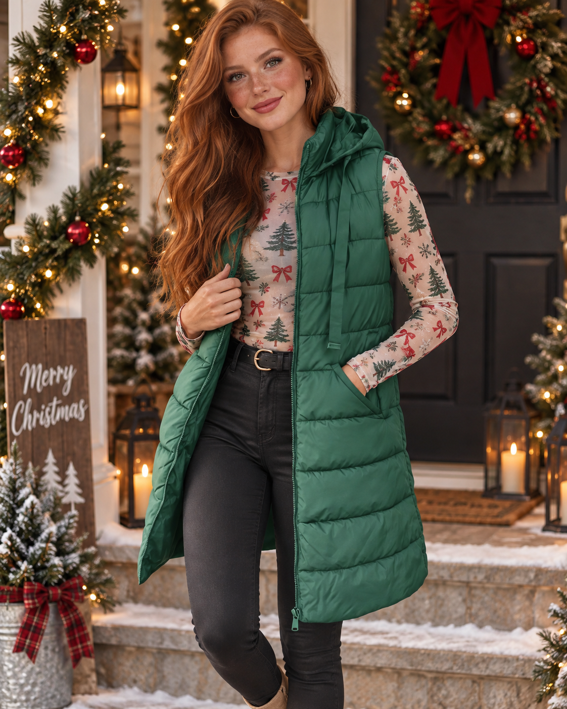 Zip Me Up Hooded Puffer Vest
