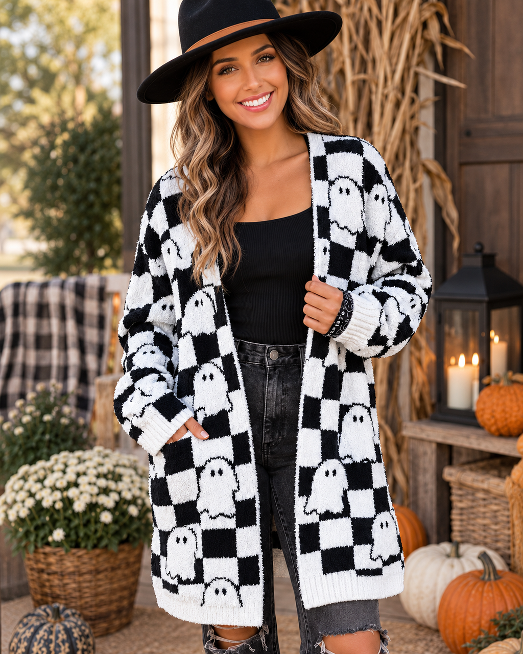 Spooky Sweet Ghost Cardigan 👻🖤