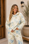 Pastels and Lace Floral Hoodie