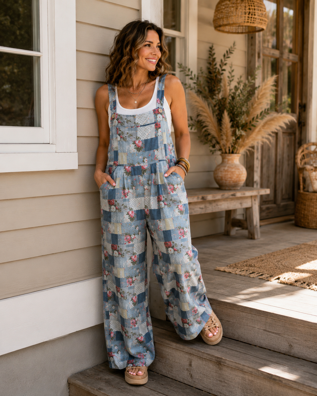 The Bluebell Patchwork Overalls