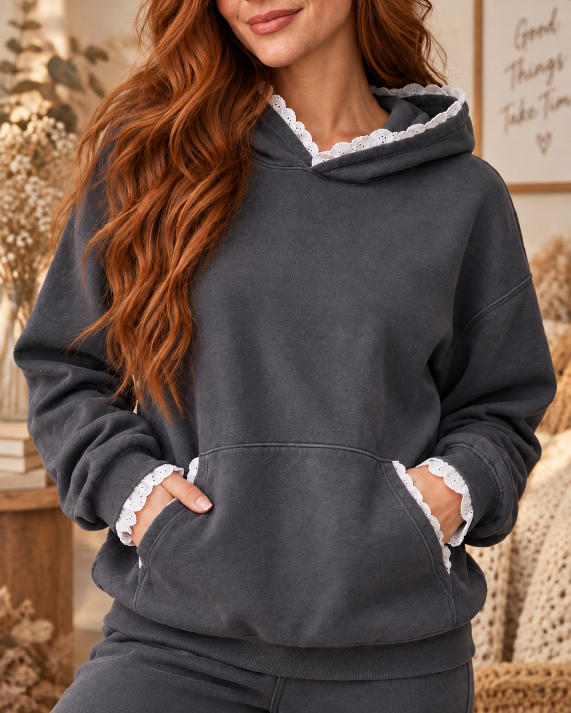 Hint of Lace Hoodie