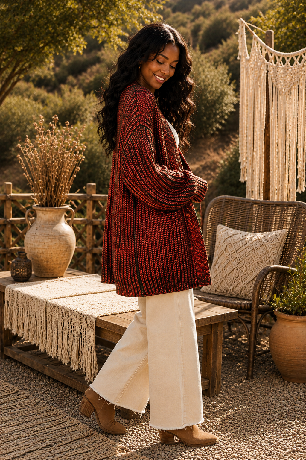 Afterglow Metallic Knit Cardigan