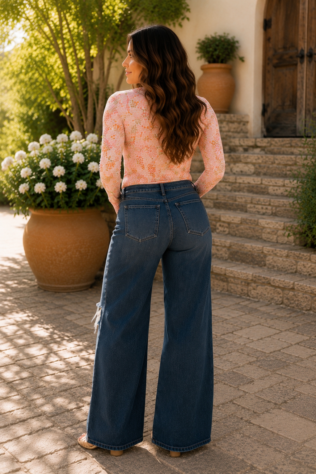 Retro Chic Mesh Top
