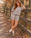 Casual Camo T-Shirt & Shorts Set