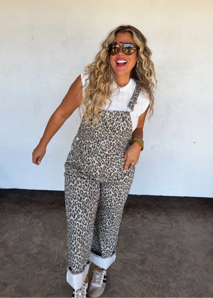 Dilly Dallying Cheetah Overalls