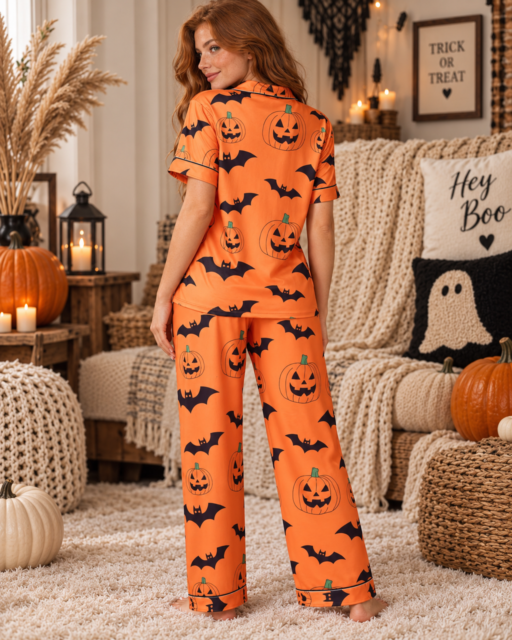 Pumpkin After Midnight Pajama Set