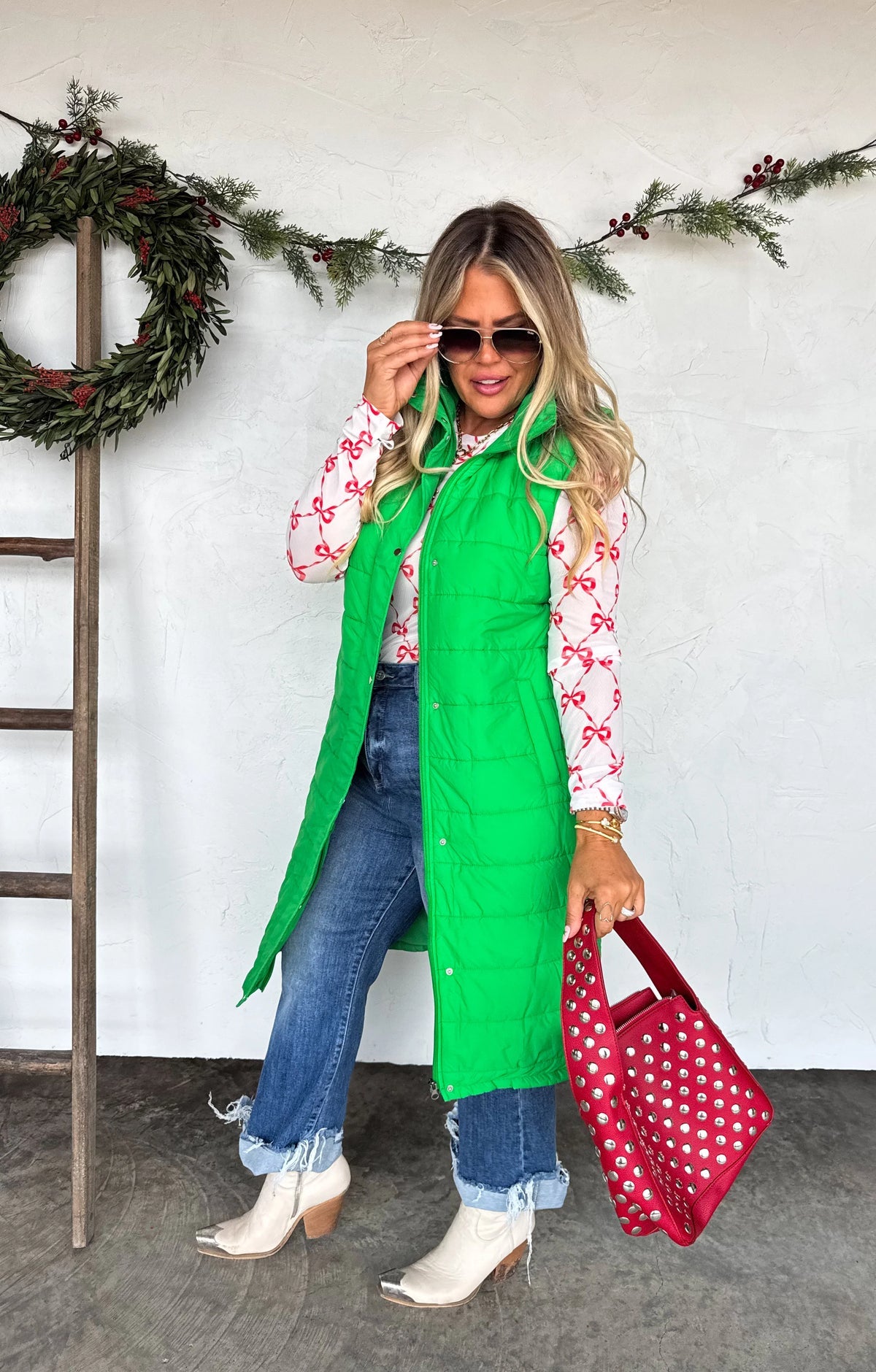 Holiday Queen Puffer Vest