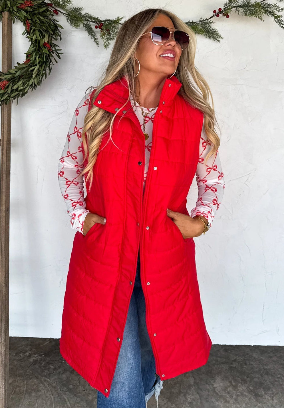 Holiday Queen Puffer Vest