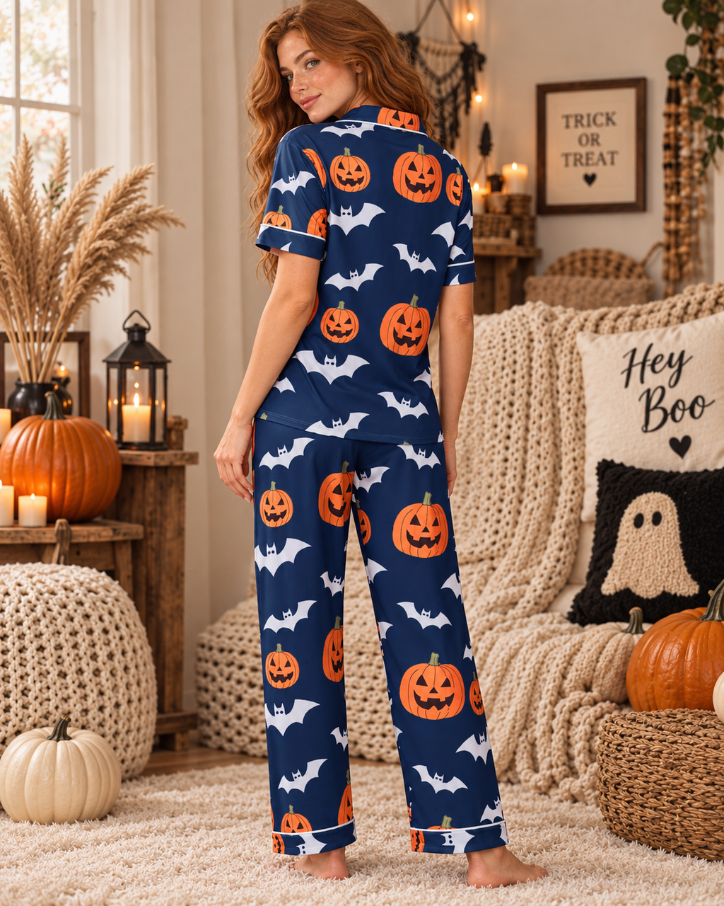 Pumpkin After Midnight Pajama Set