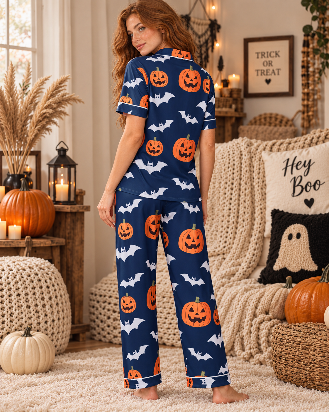 Pumpkin After Midnight Pajama Set