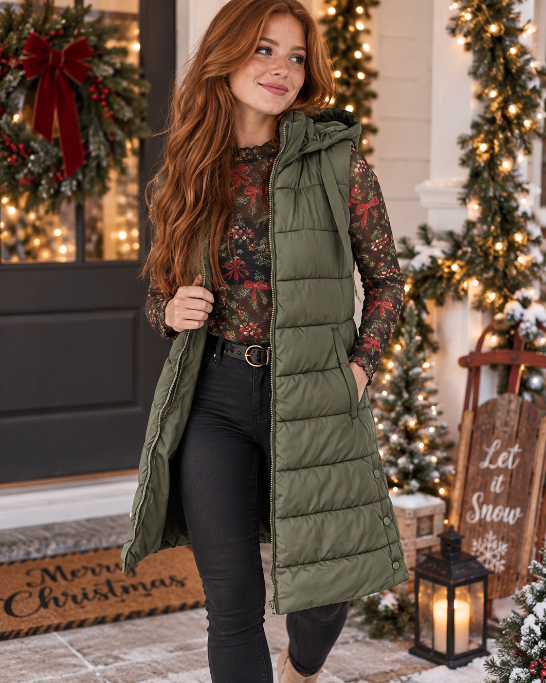 Zip Me Up Hooded Puffer Vest