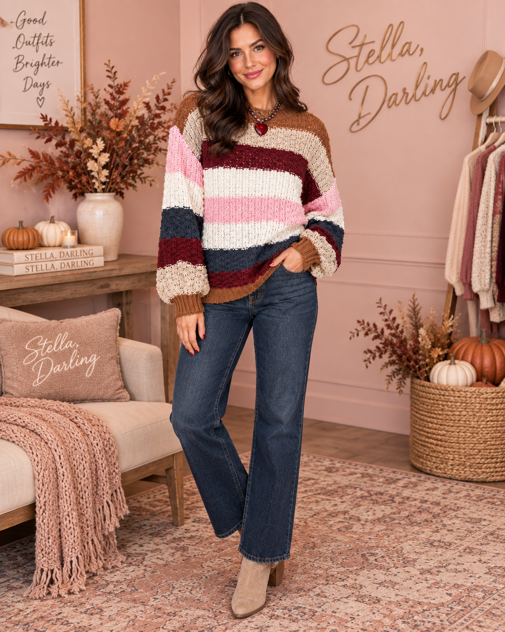 Cozy With You Striped Knit Sweater