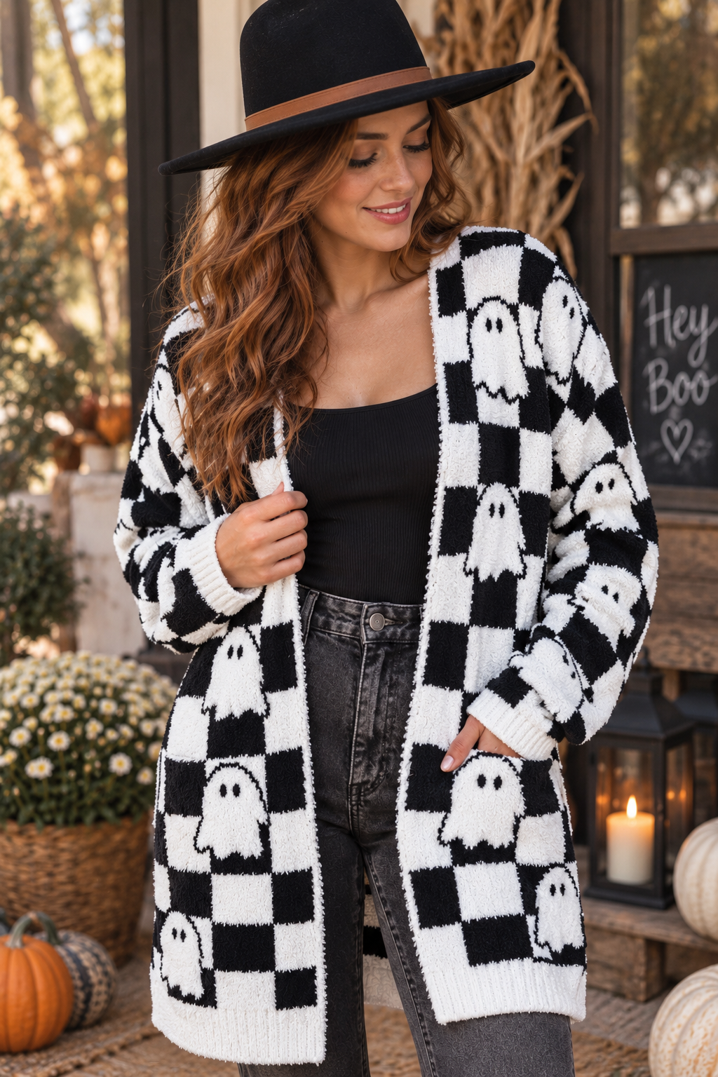 Spooky Sweet Ghost Cardigan 👻🖤