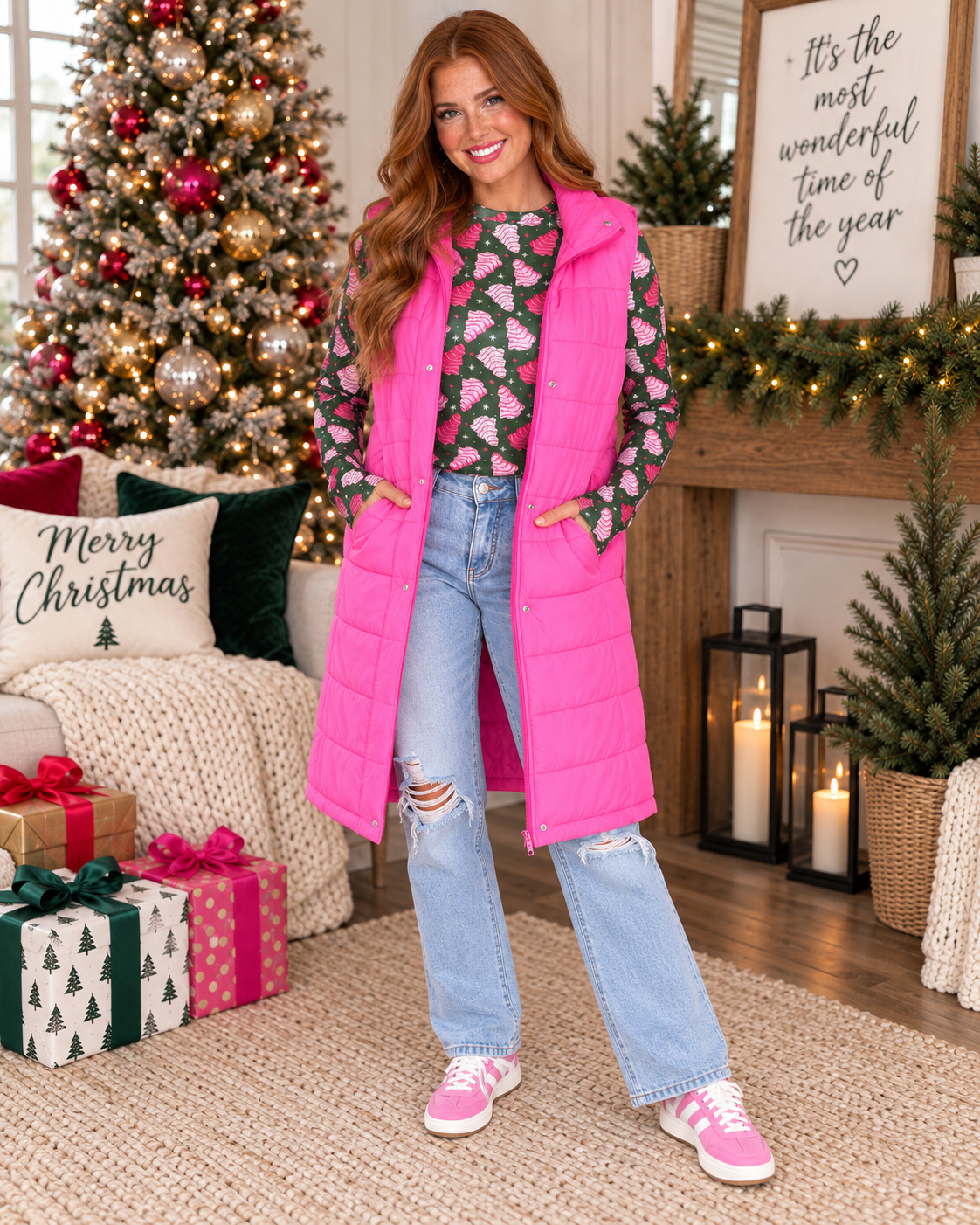 Holiday Queen Puffer Vest
