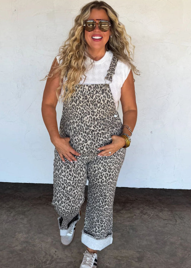 Dilly Dallying Cheetah Overalls